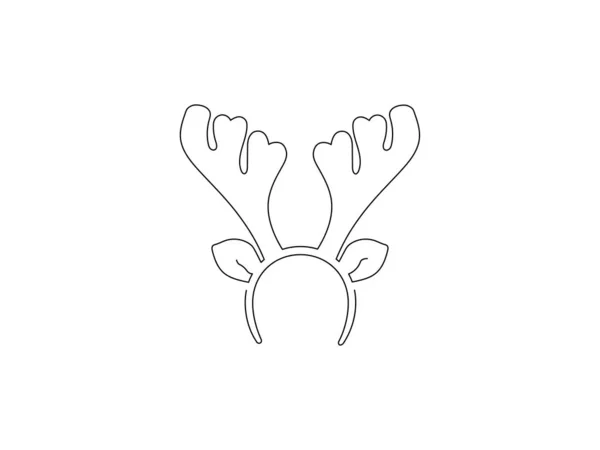 Christmas Isolated Line Draw Vector Illustration Design — 스톡 벡터