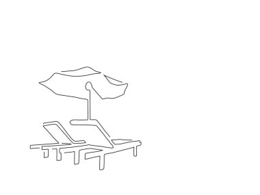 Yaz tatili çizimleri, vektör çizimi.