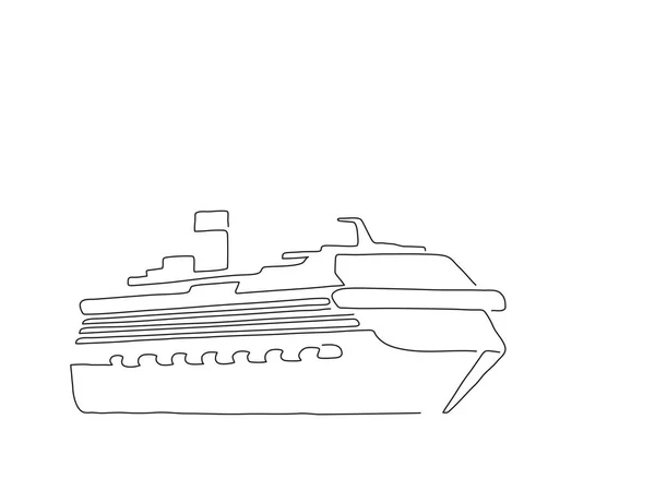 Transport Line Drawing Vektor Illustration Design Urlaubssammlung — Stockvektor