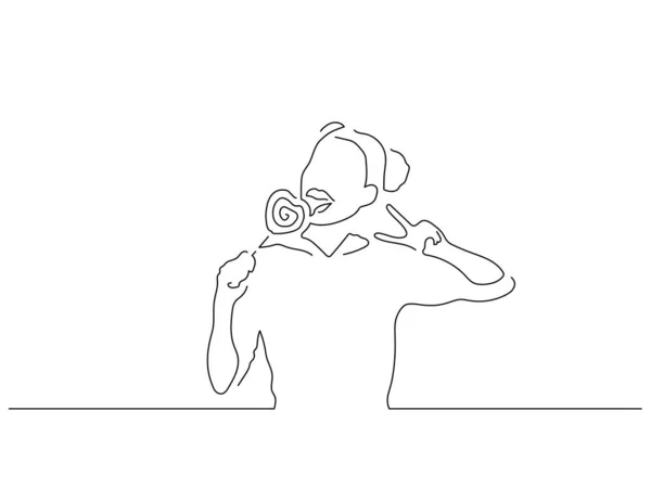 Des Gens Qui Mangent Des Dessins Lignes Isolées Des Illustrations — Image vectorielle