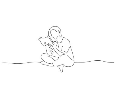 Evdeki izole çizgi çizimi, vektör illüstrasyon tasarımı.