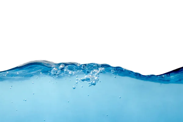 Vague Eau Surface Sont Propres Couleur Bleue Sous Eau Avec — Photo