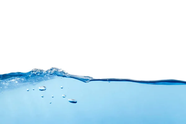 Vattnet Våg Och Yta Ren Blå Till Färgen Vatten Med — Stockfoto