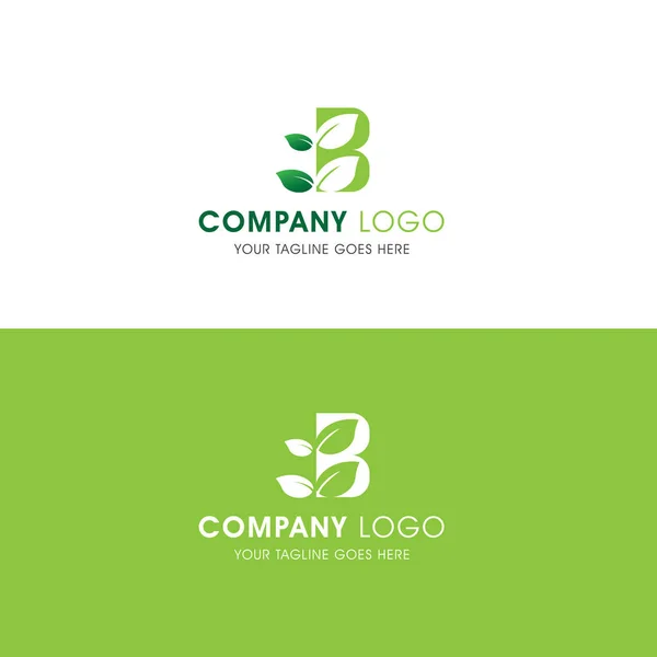 Letra Floral Green Leaf Logo Este Logotipo Está Inspirado Las — Vector de stock
