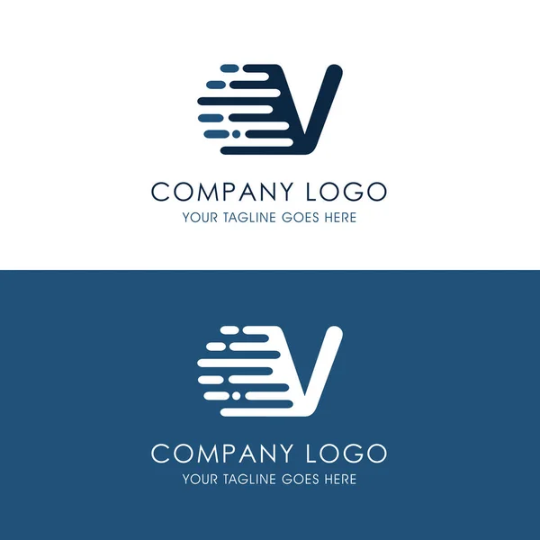 Inspired Logo Aus Blau Und Alphabett Farben Flash Und Letter — Stockvektor