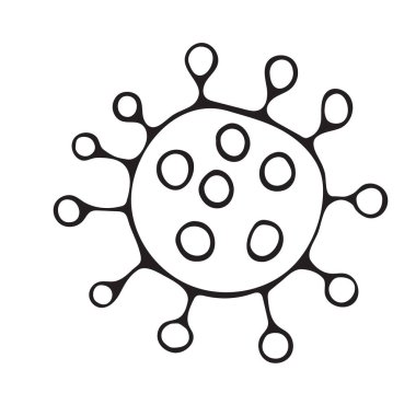 Virüs, bakteri, süper böcek vektör simgeleri - salgın veya salgın konsepti, virüs simgesi