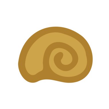 Deniz kabuğu simgesi. Doodle tarzında elle çizilmiş bir resim. Vektör illüstrasyonu