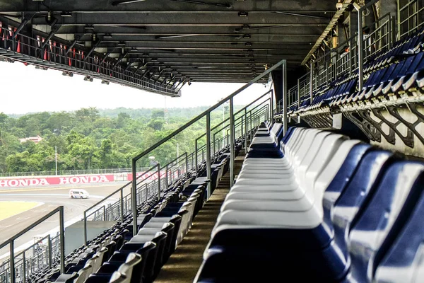 Navy Blue Amphitheater Racing Arena — Stock Photo, Image