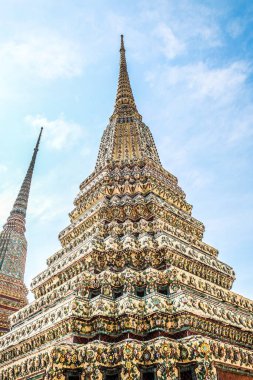 Tayland Pagoda Wat Pho Bangkok, Tayland 'da gökyüzü geçmişi