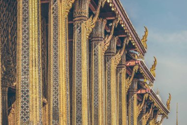 Emarald Buddha Bangkok Tayland 'daki Thai tapınağı.