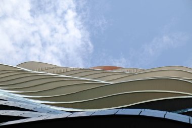 Bangkok Tayland 'daki dalga kat ofis cephesi