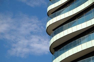 Bangkok Tayland 'daki dalga kat ofis cephesi