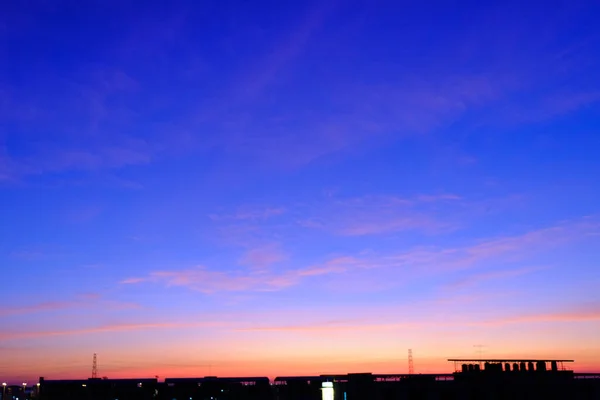 Sunset Sky Shading Background Orange Blue — Stock Photo, Image