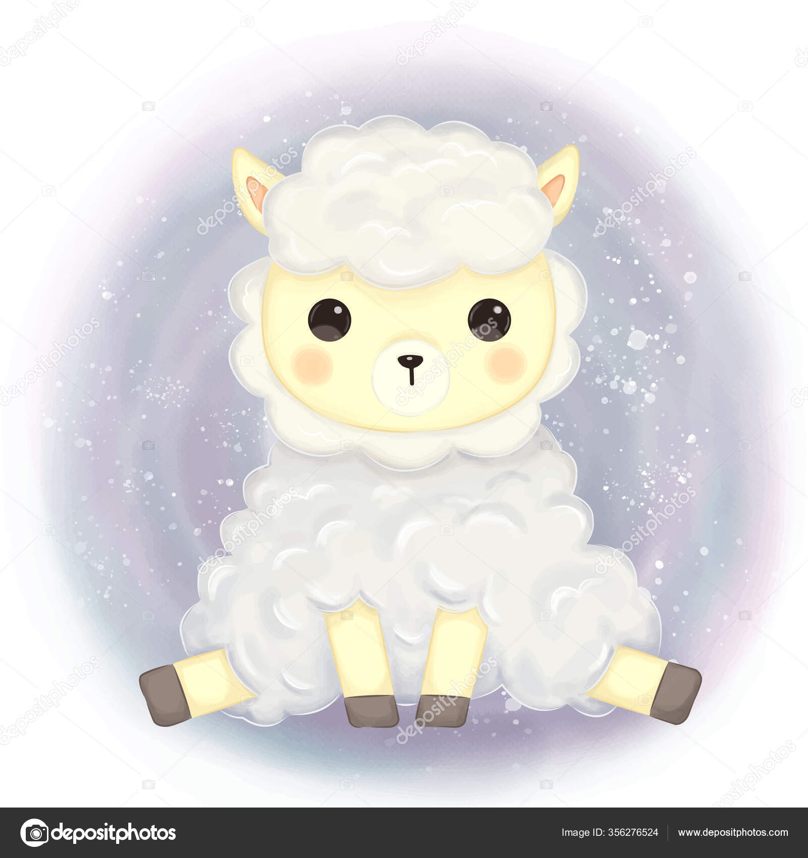Cute Baby Lamb Illustration Animal Clipart Baby Shower Decoration Woodland  Stock Vector Image by ©donna.studio88@gmail.com #356276524