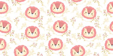 Hayvanlar şablonu tekrarlar. Çocuk odası sanat geçmişi. Çocuk kumaşı deseni tasarımı.