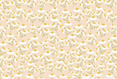 Çiçeklerin doku vektörü kusursuz desen. Bahar ve yaz duvar kağıtları, arka planlar, davetiyeler, ambalaj tasarım projeleri için harika. Yüzey deseni tasarımı.