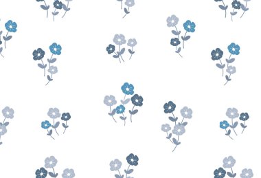 Çiçekler deseni tekrarlıyor. Güzel bir geçmişe dönüş. Işık arkaplan yüzeyindeki zarif kumaş desen tasarımı.