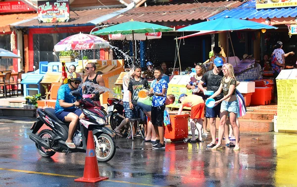 Phuket Thaïlande 2018 Les Gens Heureux Dans Les Rues Phuket — Photo