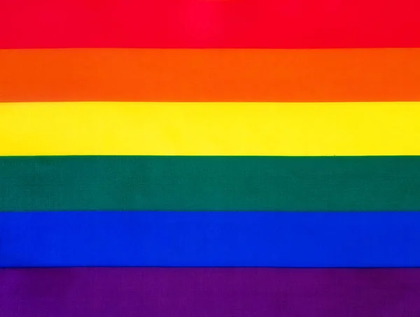 Lgbt Community Flag Sercami Dzień Valentine — Zdjęcie stockowe