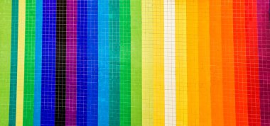 Gökkuşağı duvarının arka planı. LGBT Bayrak Kavramı