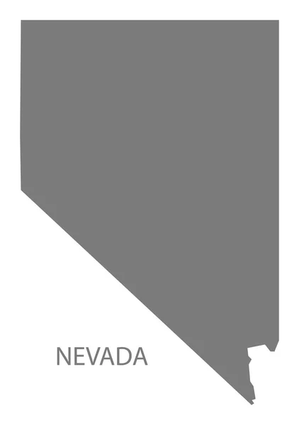 Карта США Невада сірий — стоковий вектор