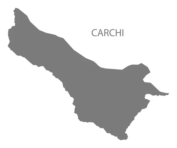 Carchi Equador mapa cinza —  Vetores de Stock