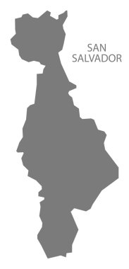 San Salvador El Salvador harita gri