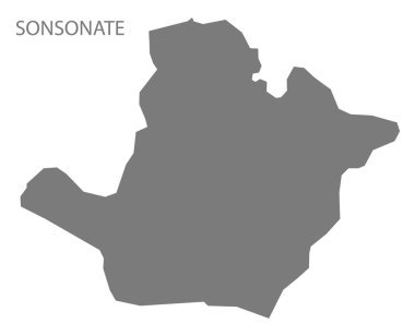 Sonsonate El Salvador harita gri