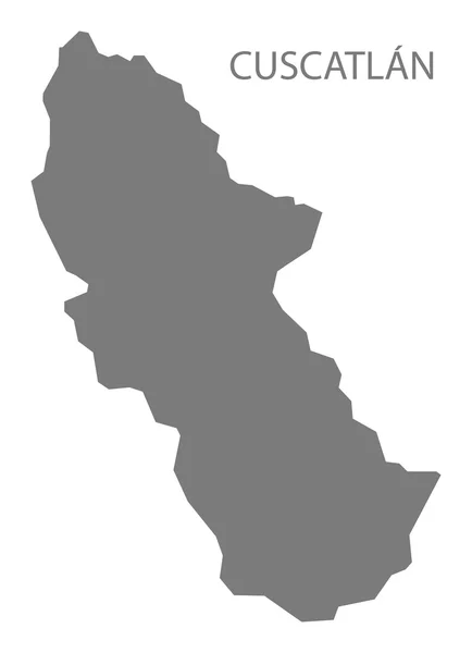 Cuscatlan El Salvador Mapa gris — Vector de stock