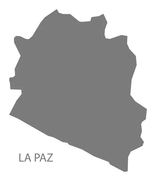 ラパスのエル ・ サルバドル地図グレー — ストックベクタ