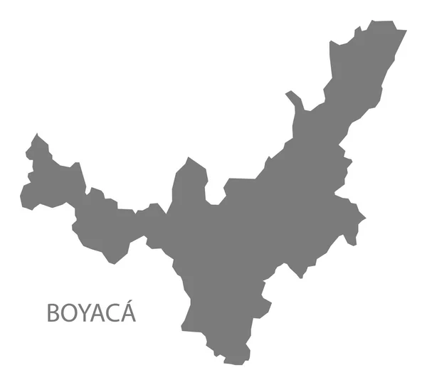 Boyaca Colombia Mapa en gris — Vector de stock