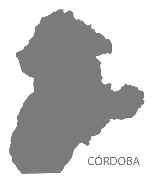 Cordoba Colombia Map in grey — Stockový vektor