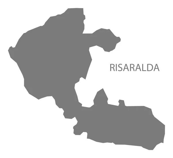 Risaralda Колумбия Карта в сером — стоковый вектор