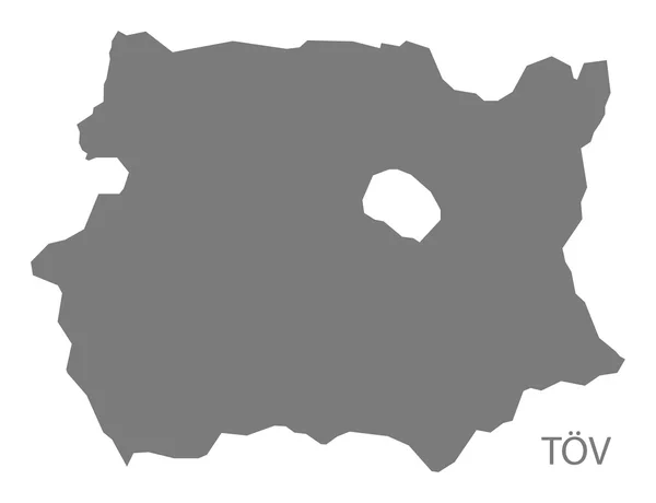 Tov Mongolia Map grey — Διανυσματικό Αρχείο
