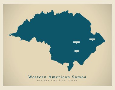 Modern harita - olarak Batı Kosta Rika