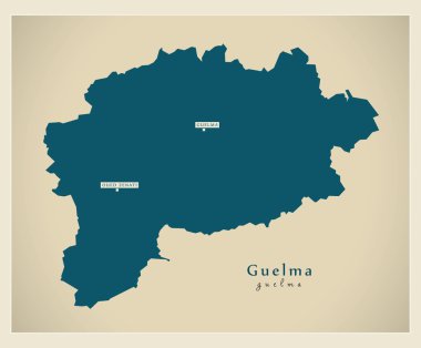 Modern harita - Guelma Dz