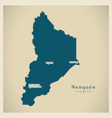 Modern harita - Neuquen Ar