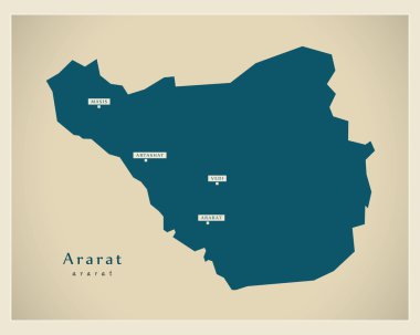 Modern harita - Ararat Am