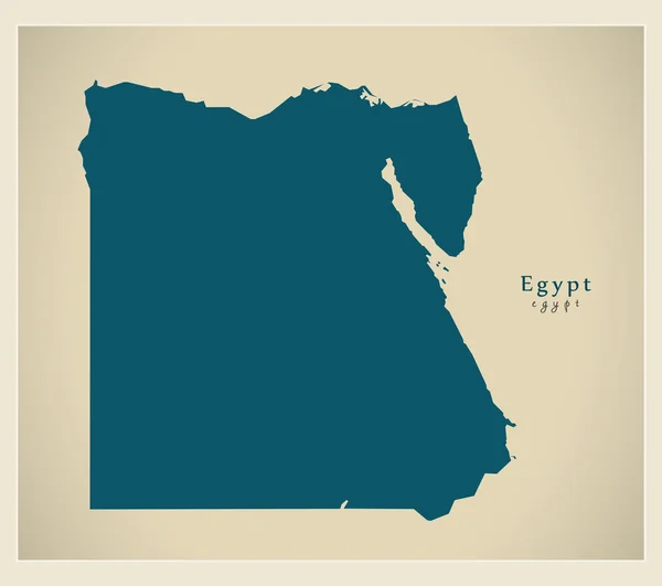 Современная карта - Египет — стоковый вектор