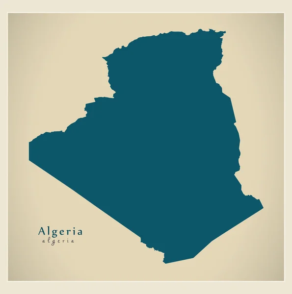 Mappa moderna - Algeria DZ — Vettoriale Stock