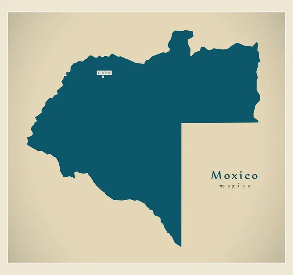 Carte moderne - Moxico AO — Image vectorielle
