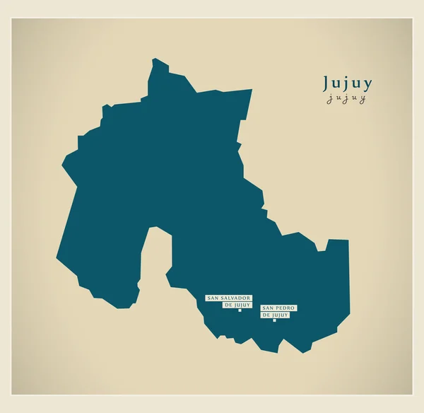 Modern harita - Jujuy Ar — Stok Vektör