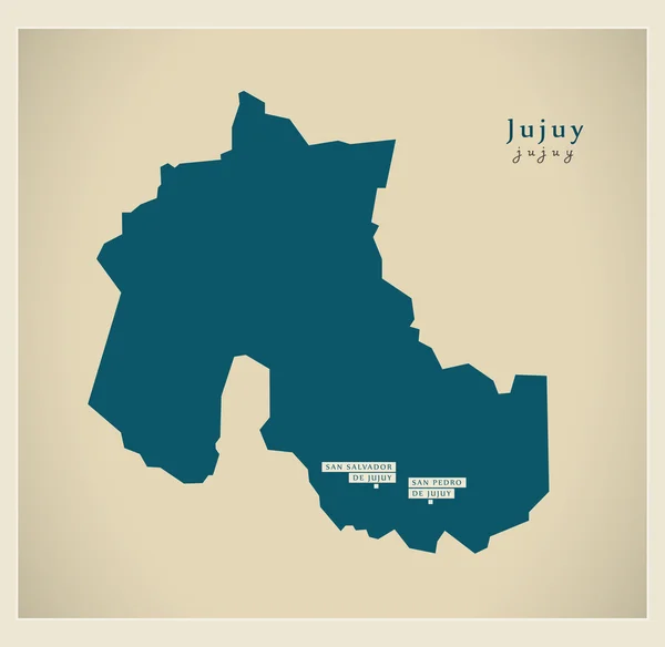 Modern harita - Jujuy Ar