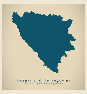 Modern harita - Bosna-Hersek Ba