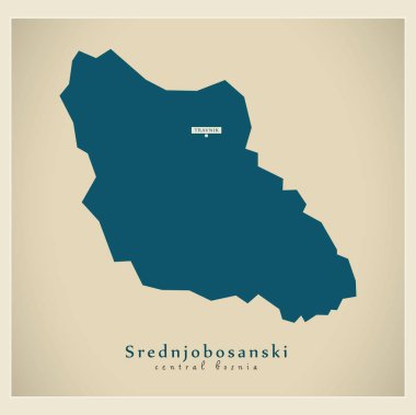 Modern harita - Srednjobosanski Ba