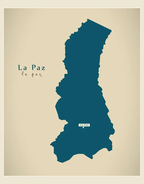 Mapa Moderno - La Paz BO — Vector de stock