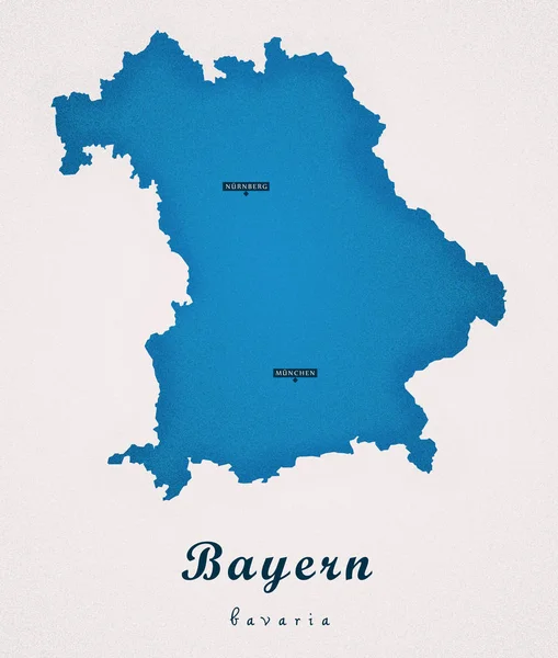 Bayern Germany DE Art Map — Stock Photo, Image