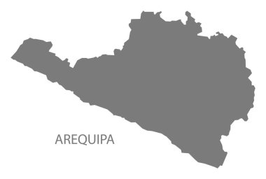 Arequipa Peru harita gri