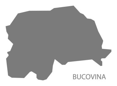 Bucovina Romanya harita gri