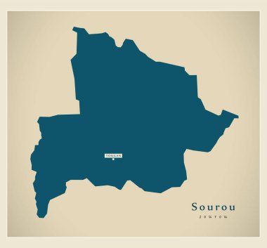 Modern harita - Sourou Bf